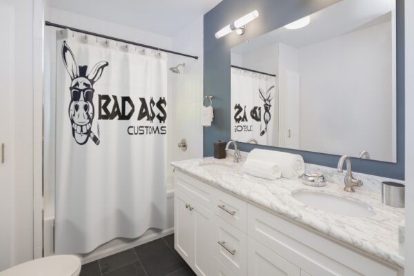 BAD A$$ CUSTOMS Shower Curtains - Image 2