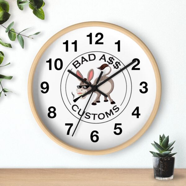 BAD A$$ CUSTOMS Wall clock - Image 3