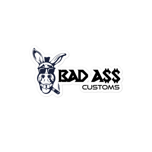 BAD A$$ CUSTOMS DONKEY Bubble-free stickers - Image 2