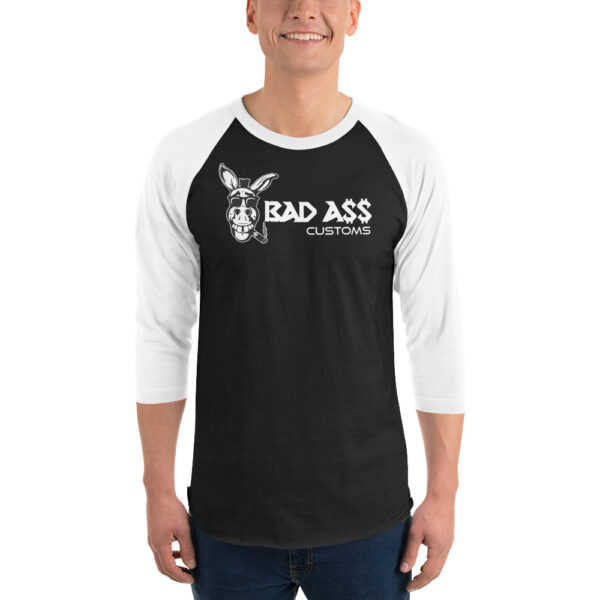 BAD A$$ CUSTOMS Unisex 3/4 sleeve raglan shirt