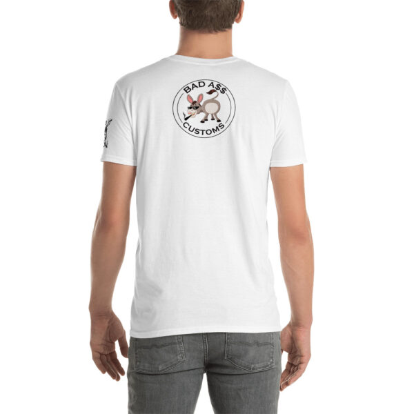 BAD A$$ CUSTOMS WHITE Short-Sleeve Unisex T-Shirt - Image 2