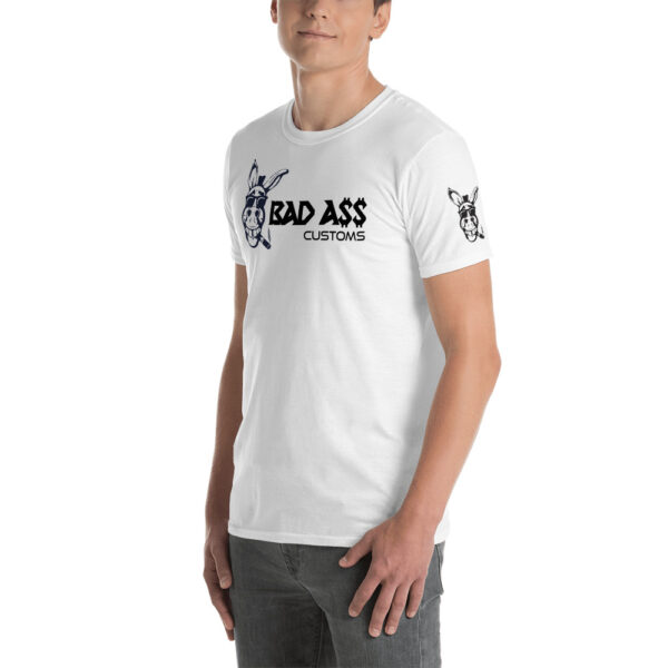 BAD A$$ CUSTOMS WHITE Short-Sleeve Unisex T-Shirt - Image 4