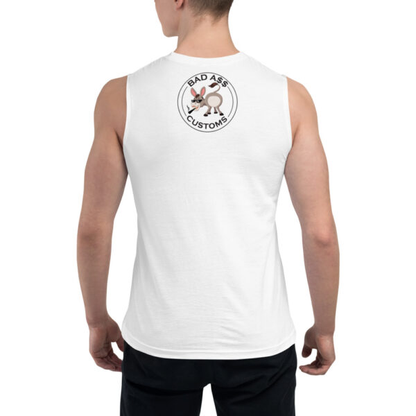 BAD A$$ CUSTOMS WHITE Muscle Shirt - Image 2