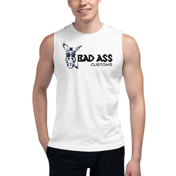 BAD A$$ CUSTOMS WHITE Muscle Shirt