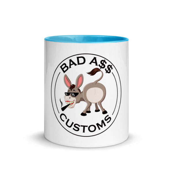 BAD A$$ CUSTOMS Mug with Color Inside - Image 12