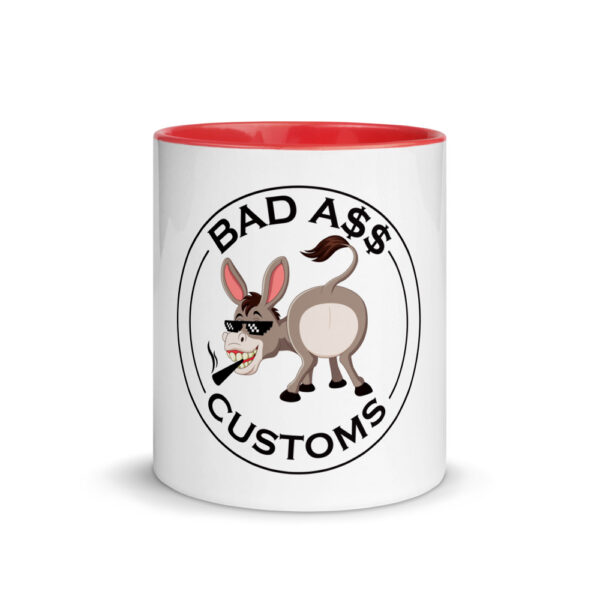 BAD A$$ CUSTOMS Mug with Color Inside - Image 6